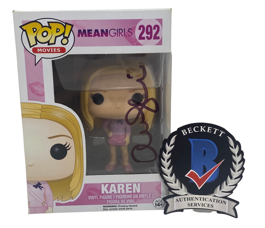 Amanda Seyfried Signed Autographed Karen Funko Pop Mean Girls Figure Beckett COA