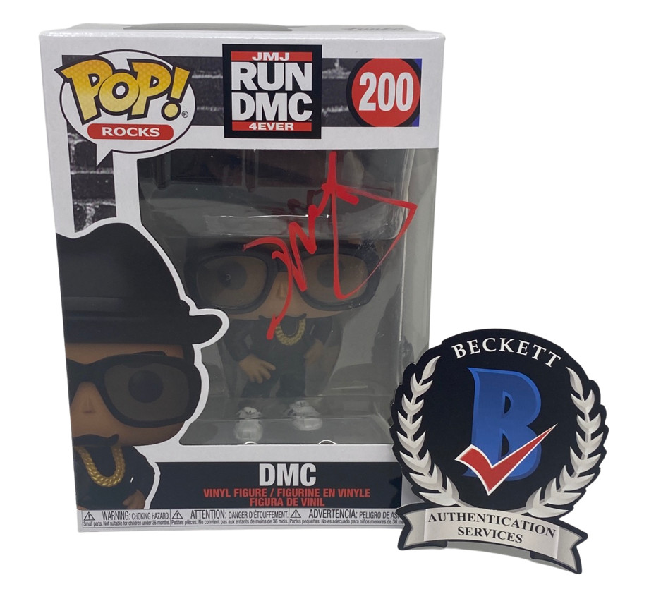 Darryl McDaniels Signed Autographed Run Dmc Funko Pop Figure #200 Beckett COA