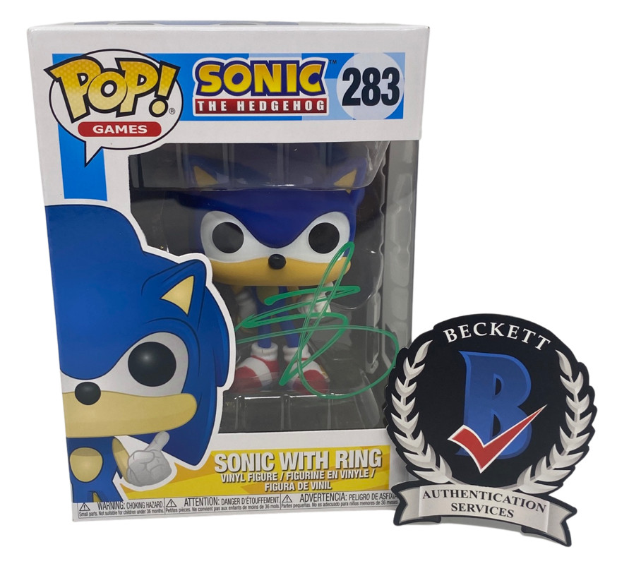 Ben Schwartz Signed Autographed Sonic The Hedgehog Funko Pop Figure Beckett COA