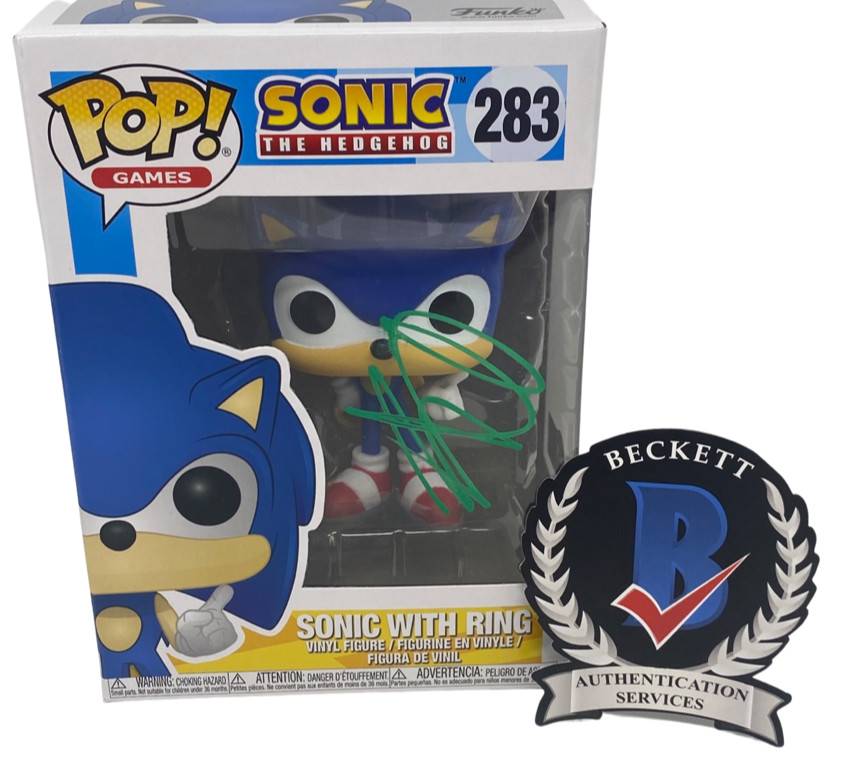 Ben Schwartz Signed Autographed Sonic The Hedgehog Funko Pop Figure Beckett COA