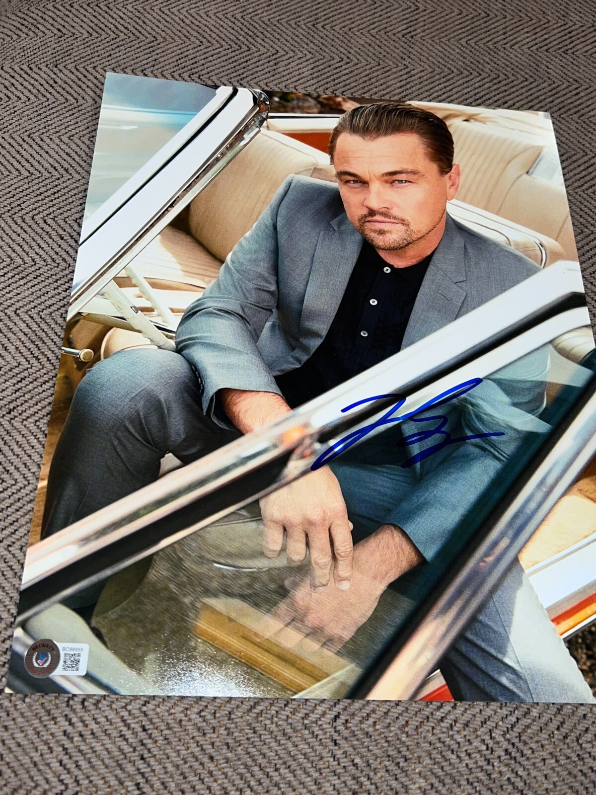 LEONARDO DICAPRIO SIGNED AUTOGRAPH 11x14 PHOTO ONCE UPON TIME HOLLYWOOD BECKETT