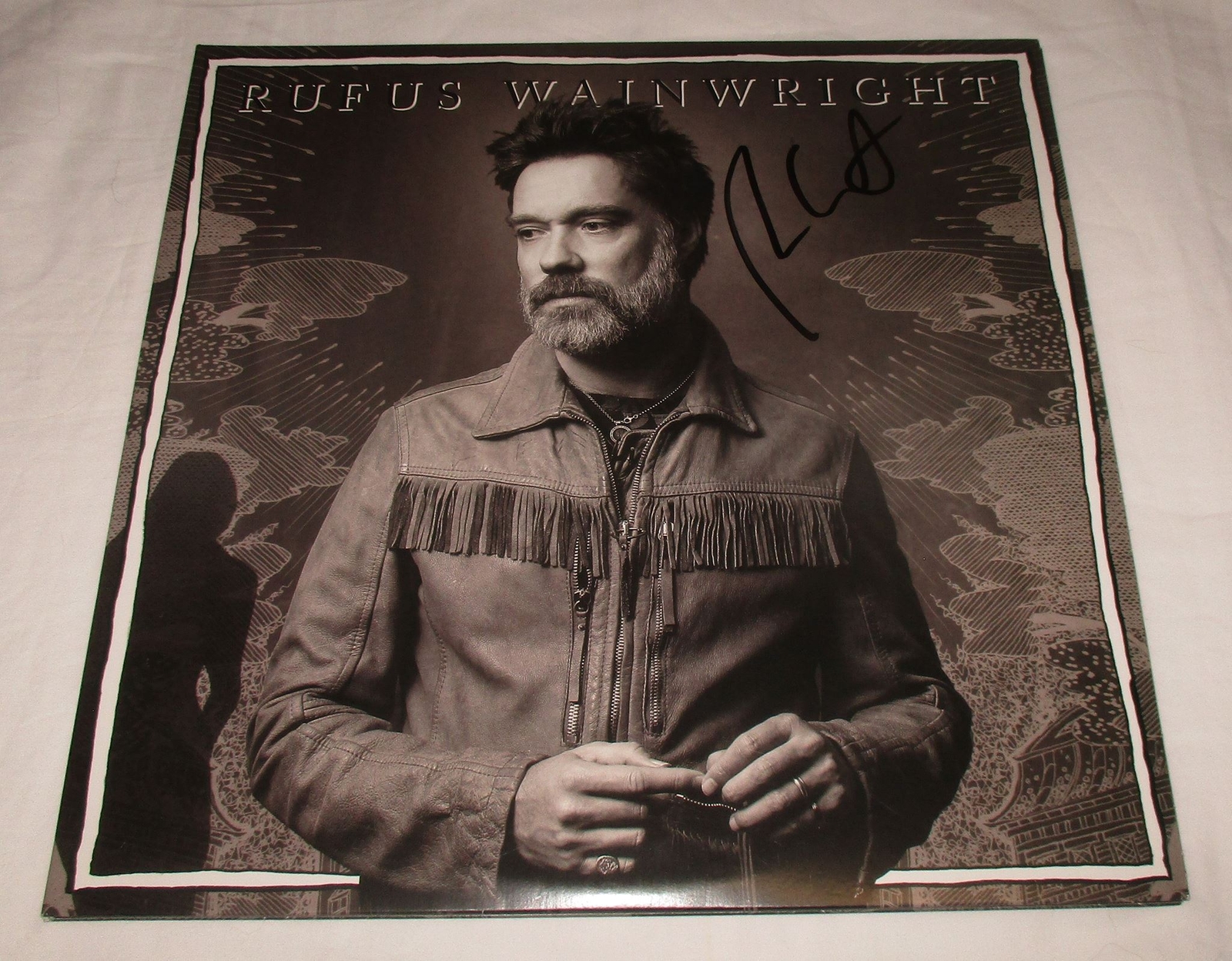RUFUS WAINWRIGHT SIGNED UNFOLLOW THE RULES VINYL RECORD JSA