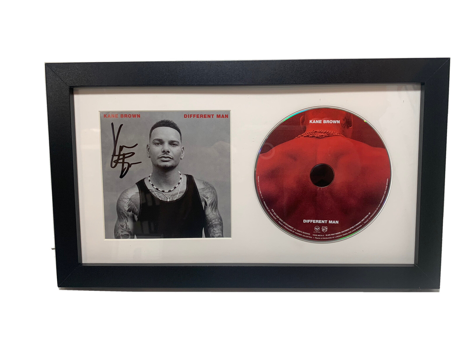Kane Brown Different Man Signed Autographed Framed CD Display PSA BAS Guaranteed