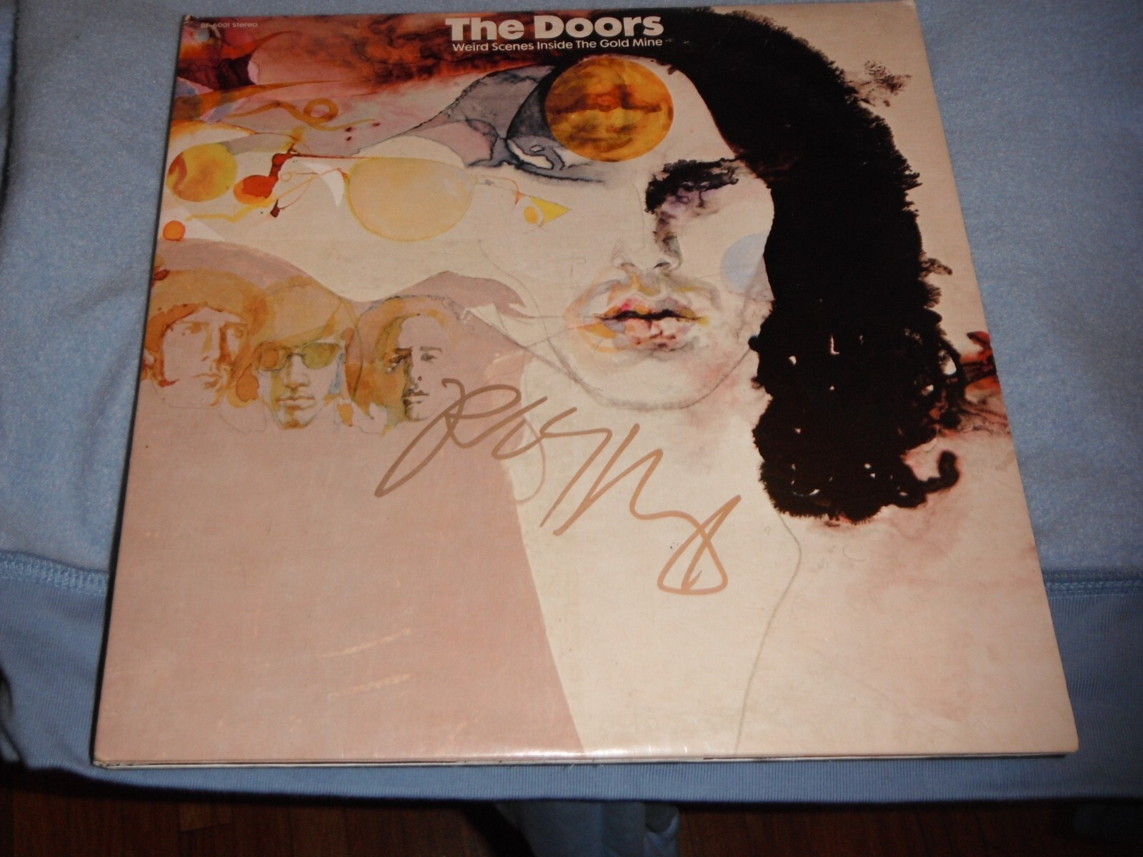 THE DOORS ROBBY KRIEGER SIGNED WEIRD SCENES INSIDE THE GOLD MINE VINYL