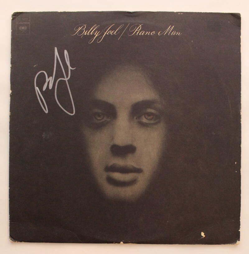 BILLY JOEL SIGNED AUTOGRAPH ALBUM VINYL RECORD - PIANO MAN VERY RARE W/ JSA COA