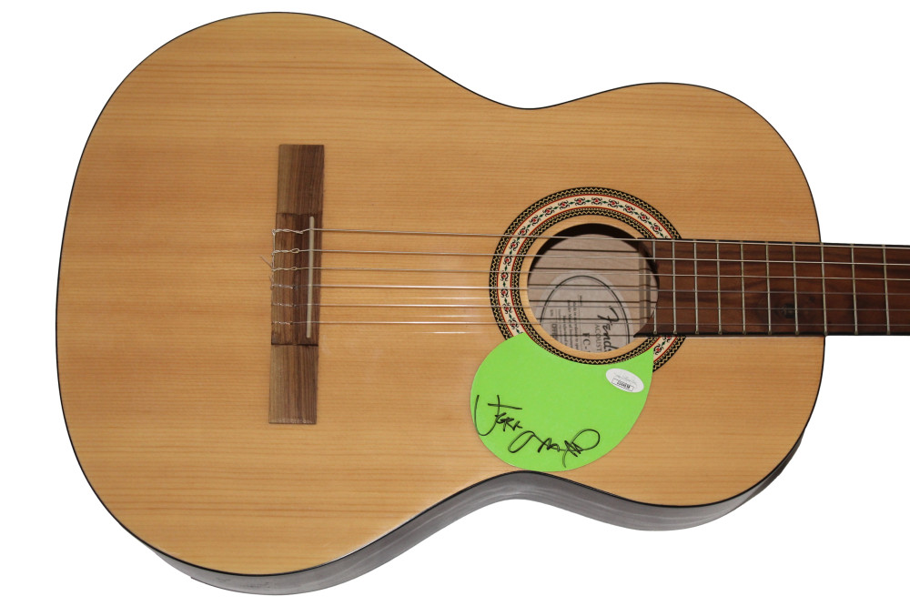 JEFF AMENT SIGNED AUTOGRAPH FULL SIZE FENDER ACOUSTIC GUITAR - PEARL JAM JSA COA