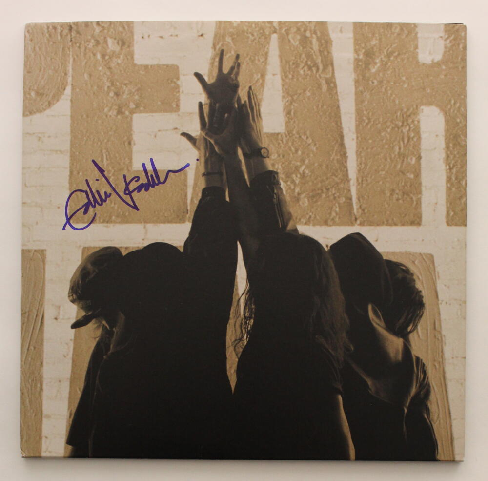 EDDIE VEDDER SIGNED AUTOGRAPH ALBUM VINYL RECORD - PERAL JAM TEN RARE! BAS COA