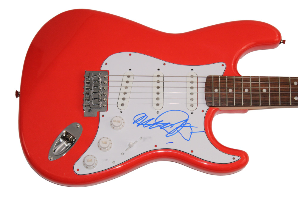 MICHAEL J FOX SIGNED AUTOGRAPH R FENDER ELECTRIC GUITAR MARTY MCFLY BTTF JSA COA