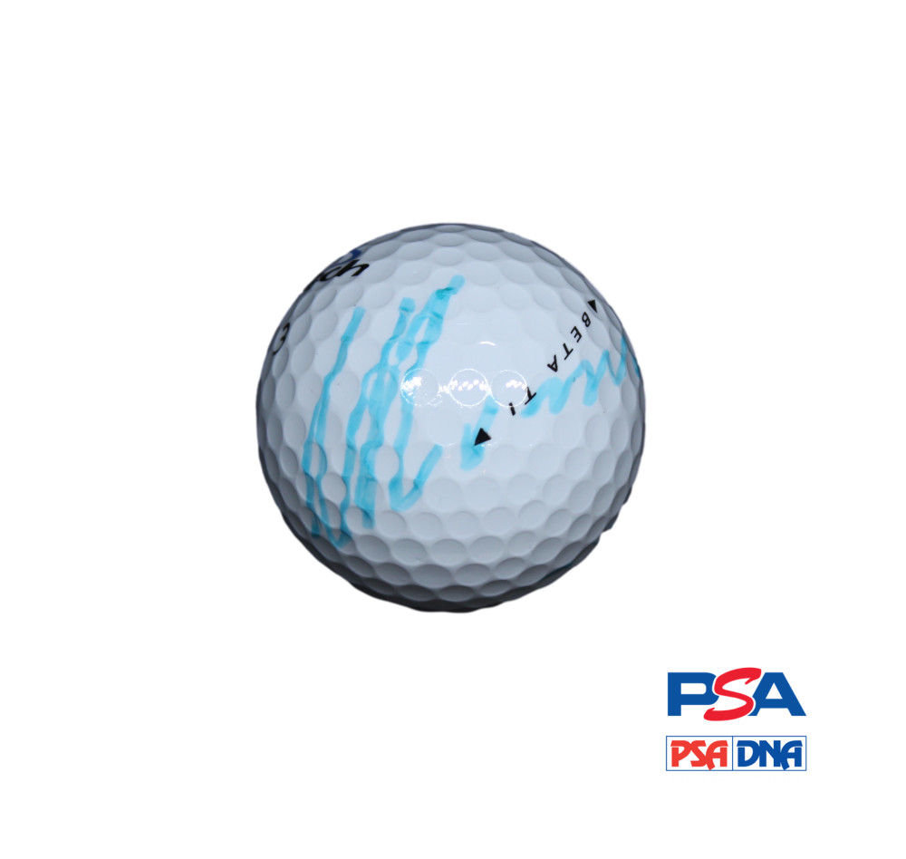 MATTEO MANASSERO SIGNED AUTOGRAPH GOLF BALL - YOUNGEST EUROPEAN TOUR WINNER PSA