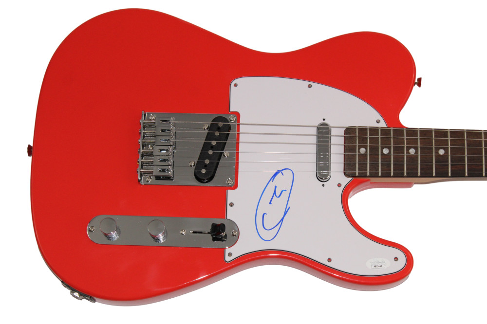 MILEY CYRUS SIGNED AUTOGRAPH RED FENDER TELECASTER GUITAR BANGERZ RARE! JSA COA