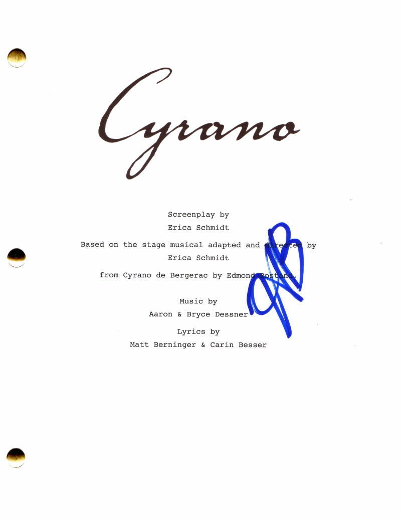 HALEY BENNETT SIGNED AUTOGRAPH CYRANO FULL MOVIE SCRIPT - RARE W/ PETER DINKLAGE
