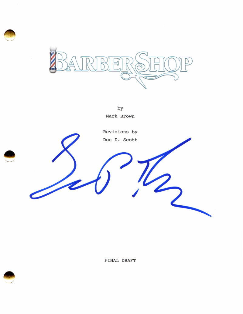 SEAN PATRICK THOMAS SIGNED AUTOGRAPH BARBERSHOP FULL MOVIE SCRIPT W/ ICE CUBE