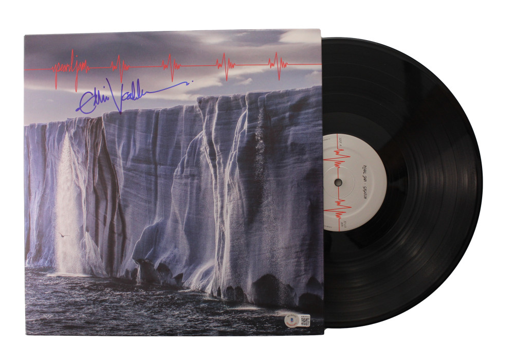 EDDIE VEDDER SIGNED AUTOGRAPH ALBUM VINYL RECORD - PERAL JAM GIGATON BECKETT COA