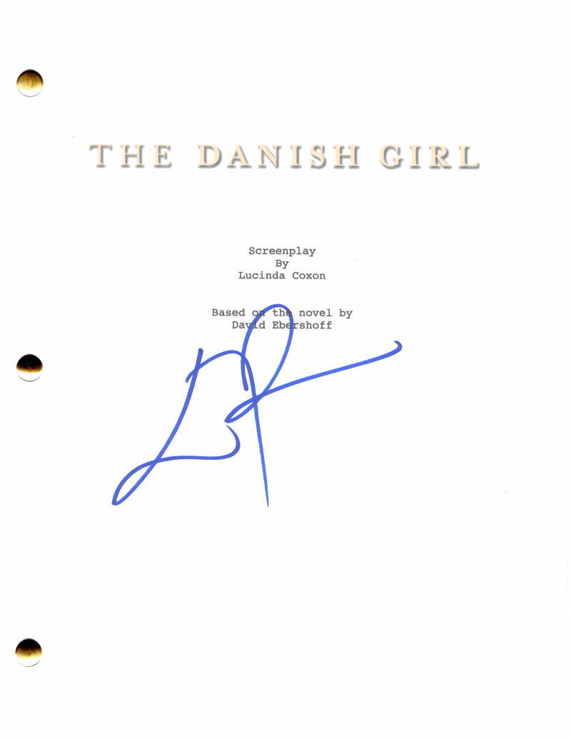EDDIE REDMAYNE SIGNED AUTOGRAPH THE DANISH GIRL FULL MOVIE SCRIPT NEWT SCAMANDER
