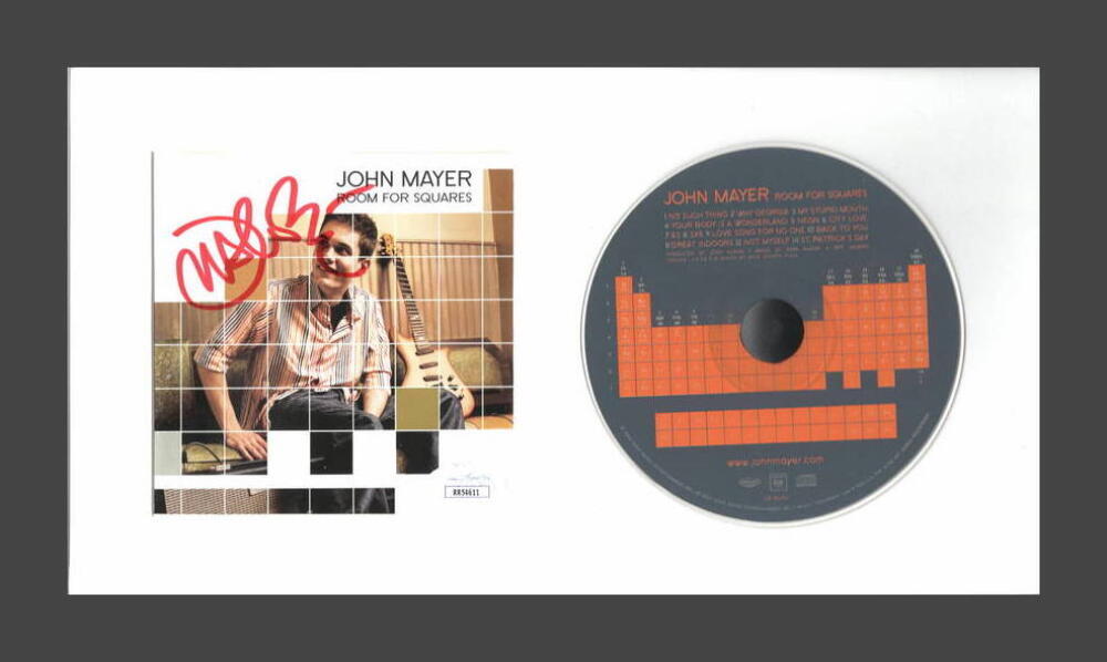 JOHN MAYER SIGNED AUTOGRAPH ROOM FOR SQUARES FRAMED CD DISPLAY READY TO HANG JSA