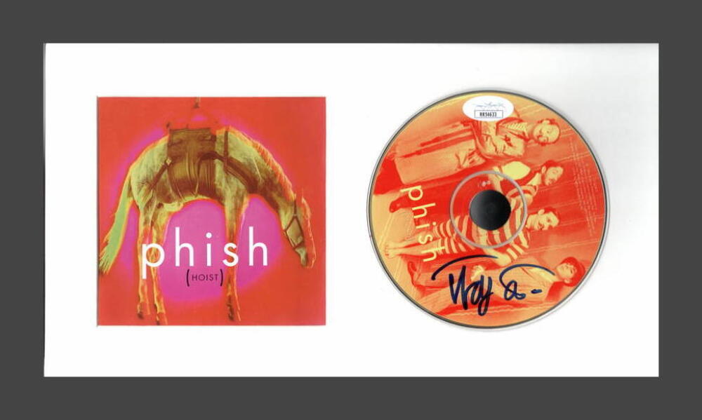 TREY ANASTASIO PHISH SIGNED AUTOGRAPH HOIST FRAMED CD DISPLAY -READY TO HANG JSA