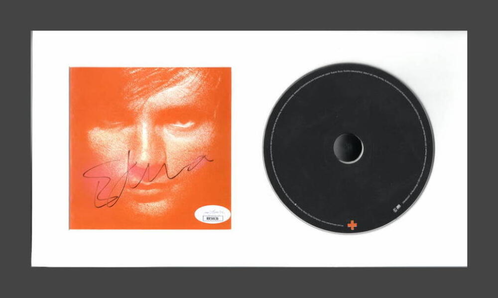 ED SHEERAN SIGNED AUTOGRAPH PLUS + FRAMED CD DISPLAY - READY TO HANG! JSA COA