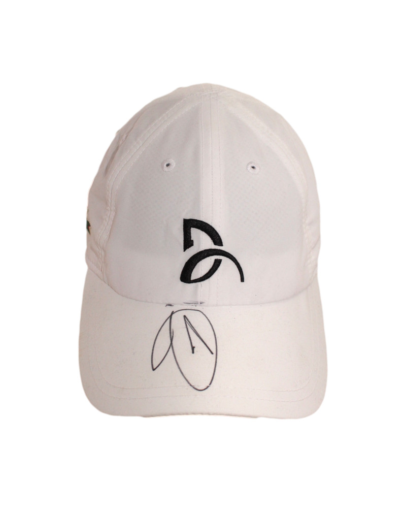 NOVAK DJOKOVIC SIGNED AUTOGRAPH LACOSTE SIGNATURE TENNIS HAT CAP - RARE! JSA COA
