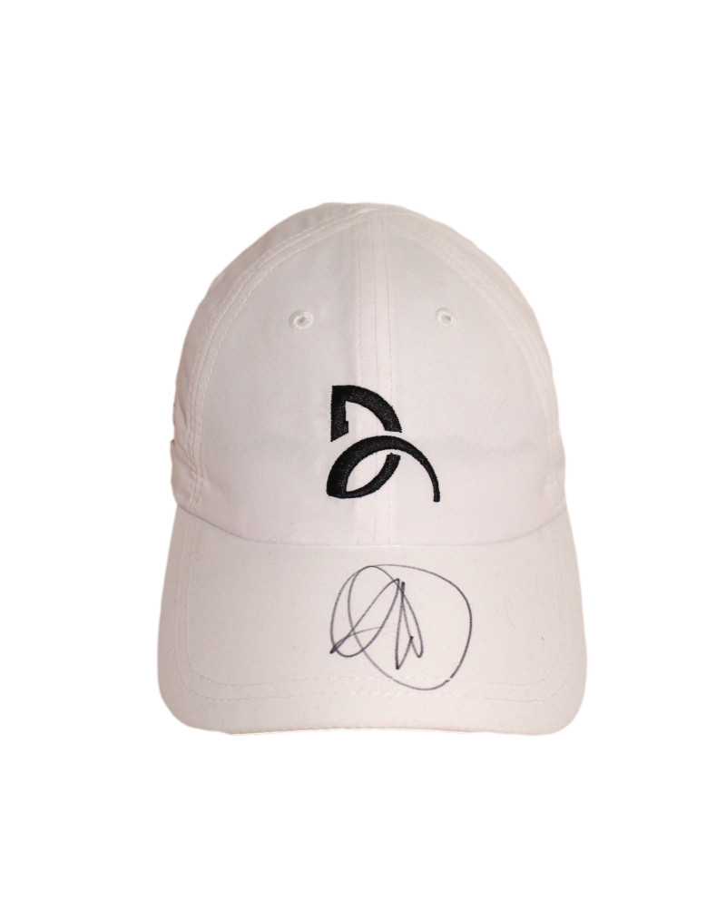 NOVAK DJOKOVIC SIGNED AUTOGRAPH LACOSTE TENNIS HAT CAP - WIMBLEDON CHAMP W/ PSA