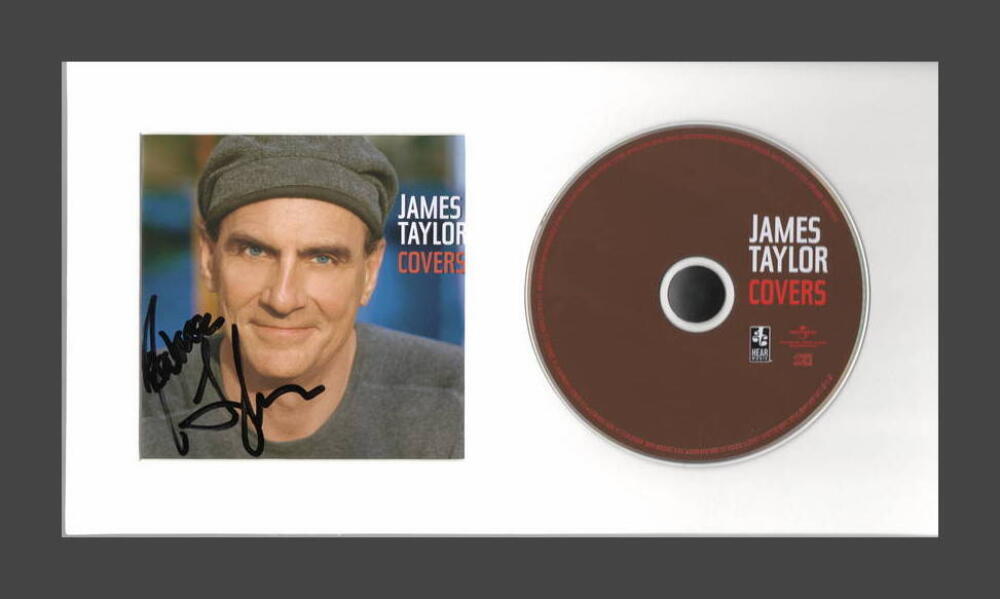 JAMES TAYLOR SIGNED AUTOGRAPH COVERS FRAMED CD DISPLAY - READY TO HANG!