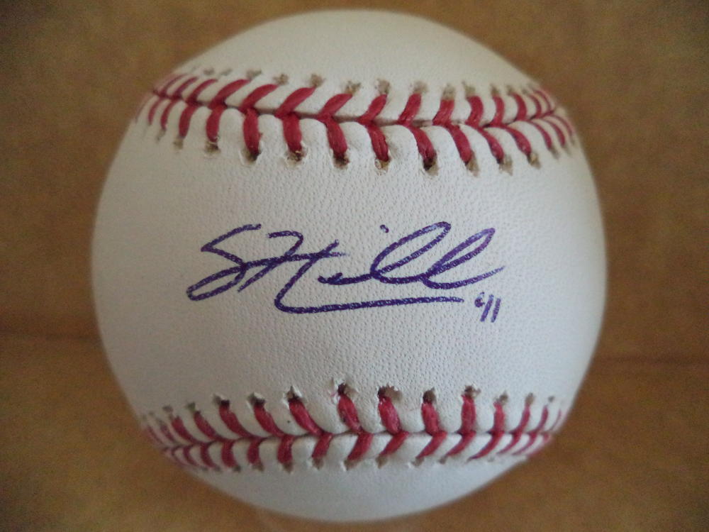 SHAWN HILL BLUE JAYS/PADRES/EXPOS SIGNED AUTOGRAPHED M.L. BASEBALL W/COA