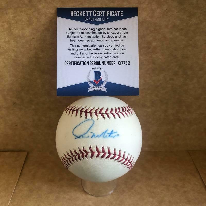 PAUL MOLITOR TWINS/BREWERS SIGNED AUTOGRAPHED M.L. BASEBALL BECKETT X17722