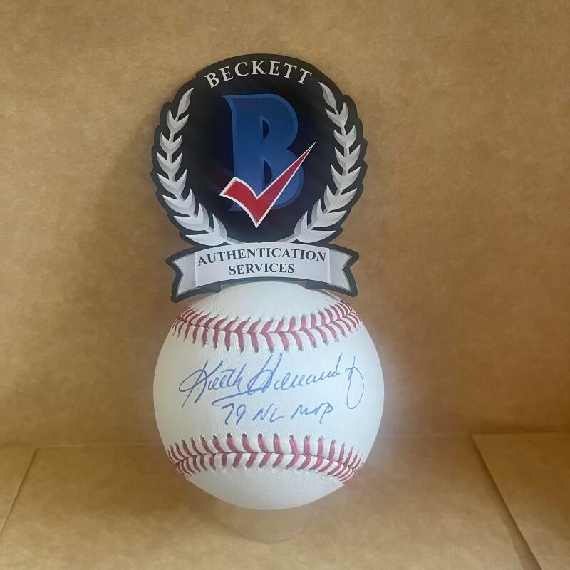 KEITH HERNANDEZ' 79 NL MVP CARDINALS SIGNED AUTO M.L. BASEBALL BAS AUTHENTICATED