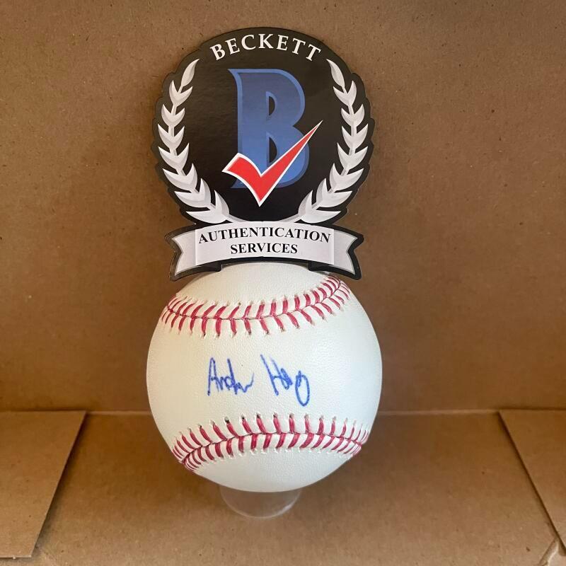 ANDREW HEANEY LOS ANGELES DODGERS SIGNED AUTO M.L.BASEBALL BECKETT AUTHENTICATED
