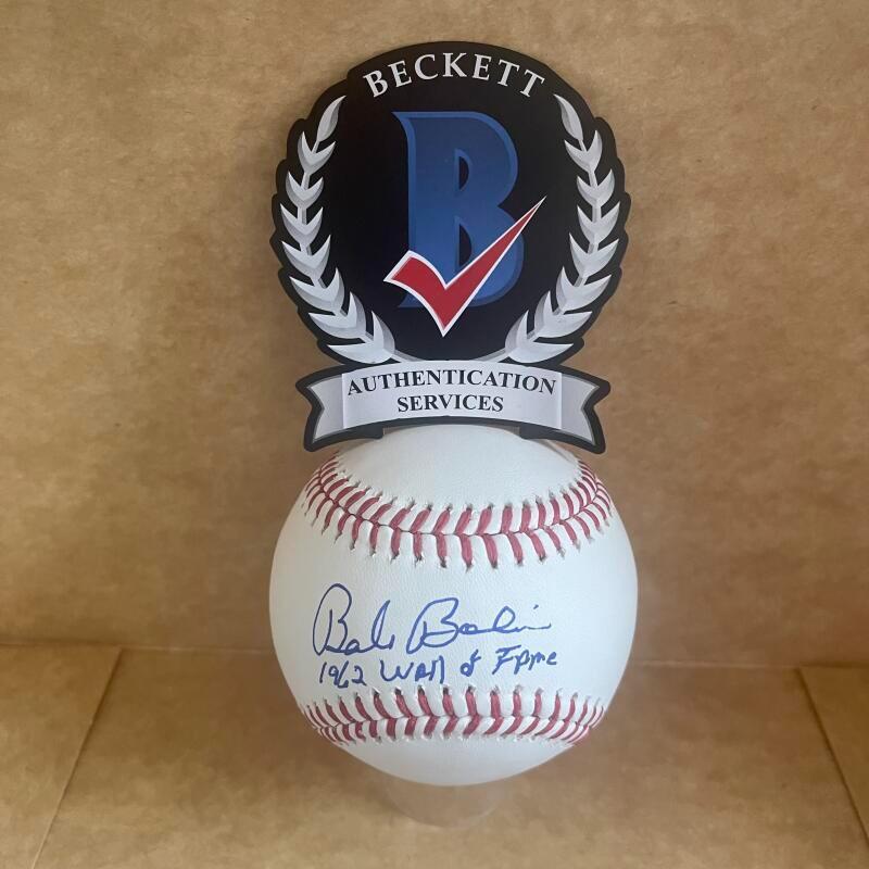 BOB BOLIN GIANTS WALL OF FAME SIGNED AUTO M.L. BASEBALL BECKETT AUTHENTICATED
