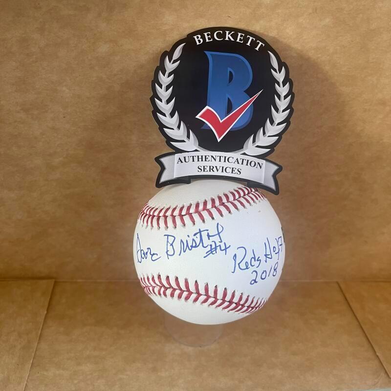 DAVE BRISTOL #4 REDS HOF 2018 SIGNED AUTO M.L. BASEBALL BECKETT AUTHENTICATED