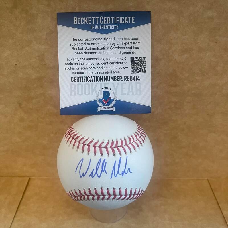 WILLIE MACIVER COLORADO ROCKIES ROOKIE YEAR SIGNED AUTO M.L. BASEBALL BAS R98414 COLLECTIBLE MEMORABILIA