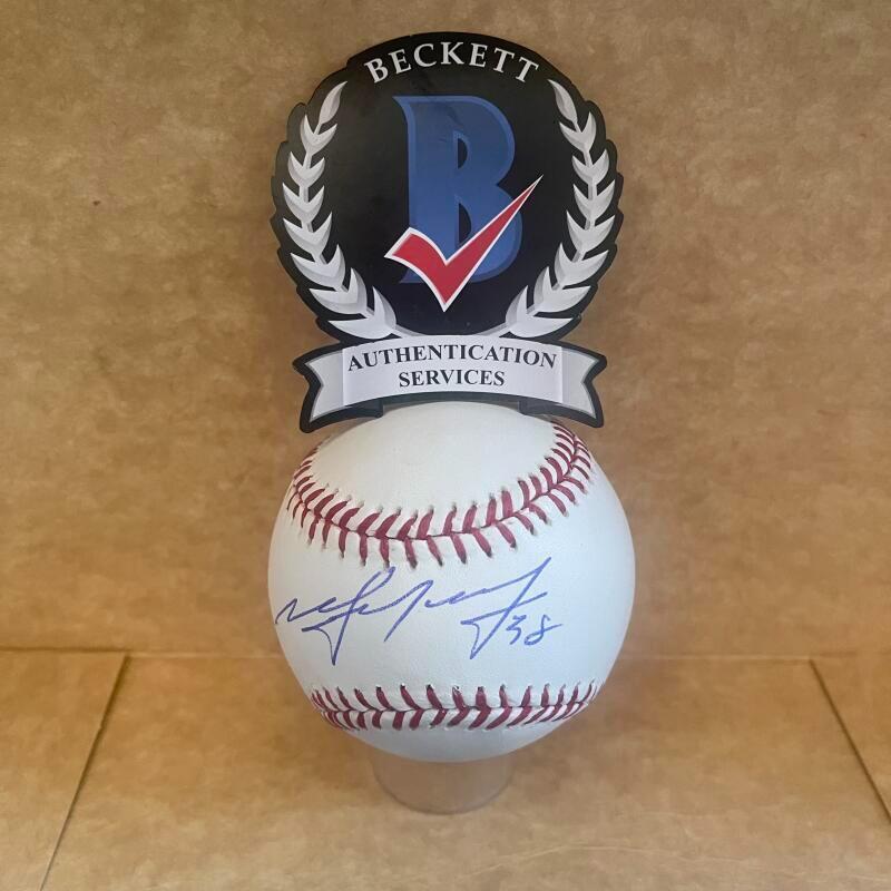 MICHAEL MORSE SAN FRANCISCO GIANTS SIGNED AUTO M.L. BASEBALL BECKETT AUTHENTICAT