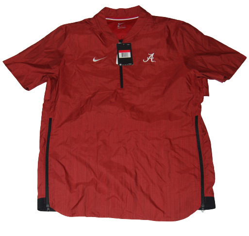 NIKE MENS L ALABAMA CRIMSON TIDE SS BASEBALL CAGE JACKET MAROON RED 908419-613 COLLECTIBLE MEMORABILIA