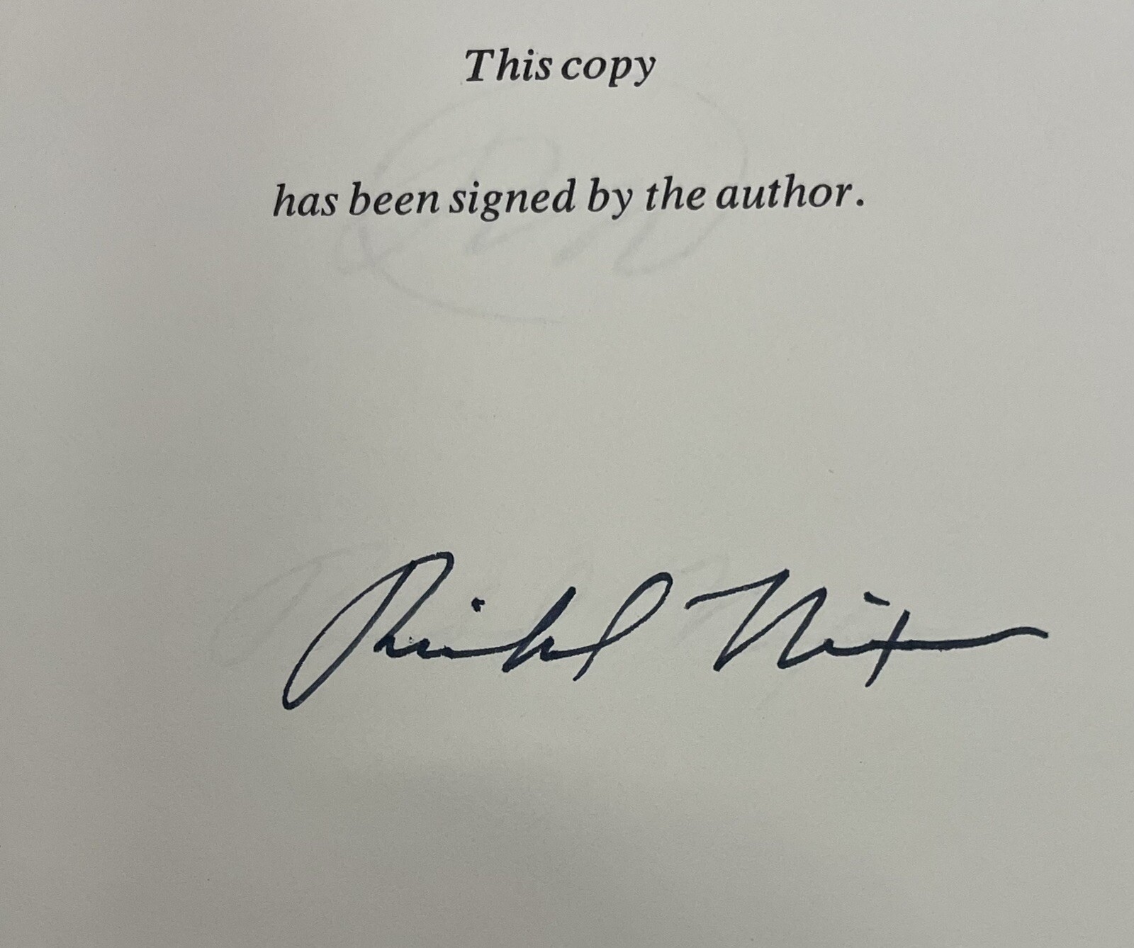 RICHARD NIXON Signed Auto 