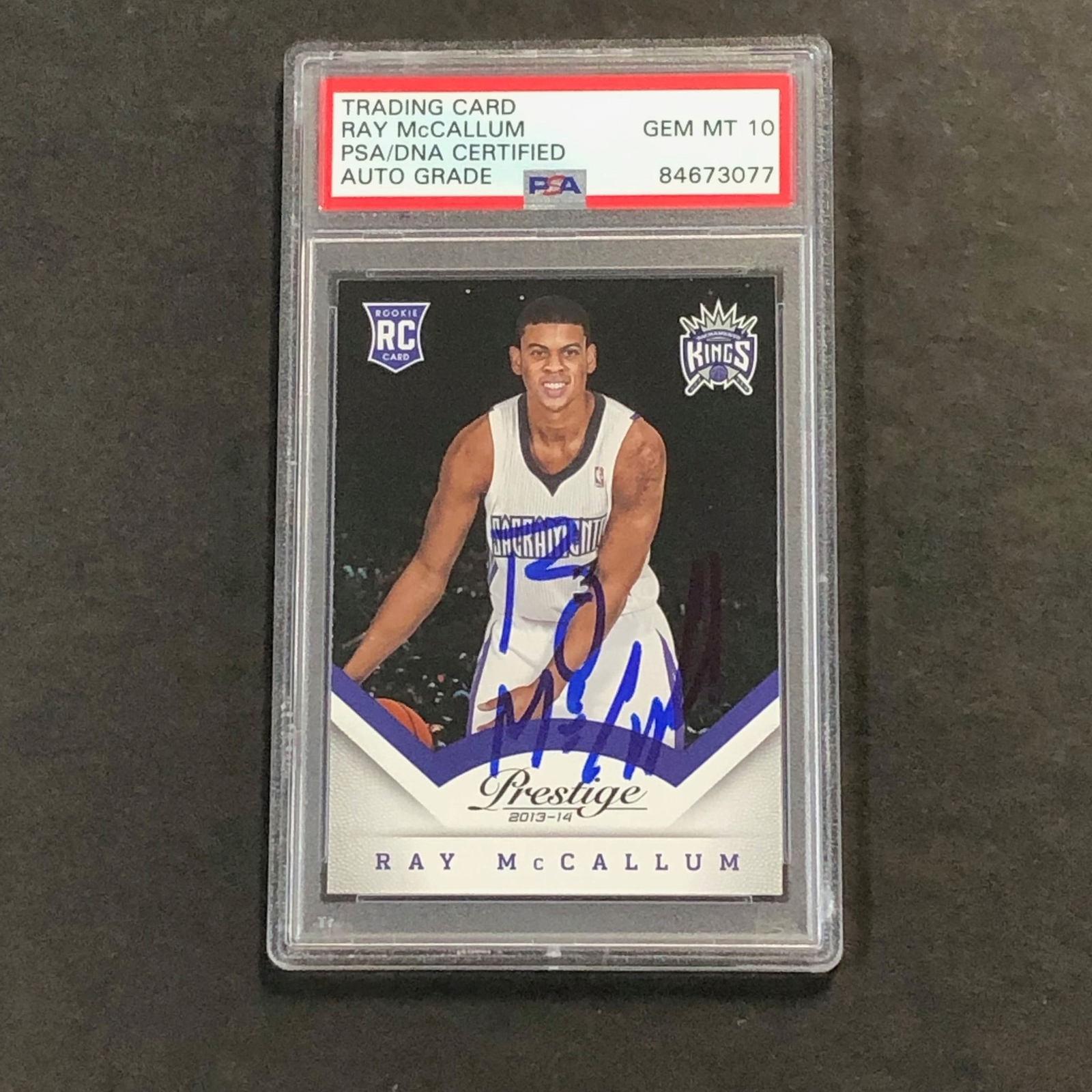 2013-14 Panini Prestige #193 Ray McCallum Signed Card Auto 10 PSA Slabbed RC Kin