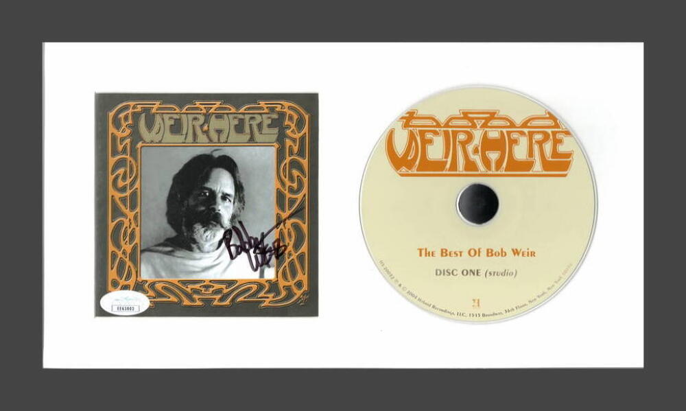 BOB WEIR SIGNED AUTOGRAPH THE BEST OF FRAMED CD DISPLAY - GRATEFUL DEAD JSA COA