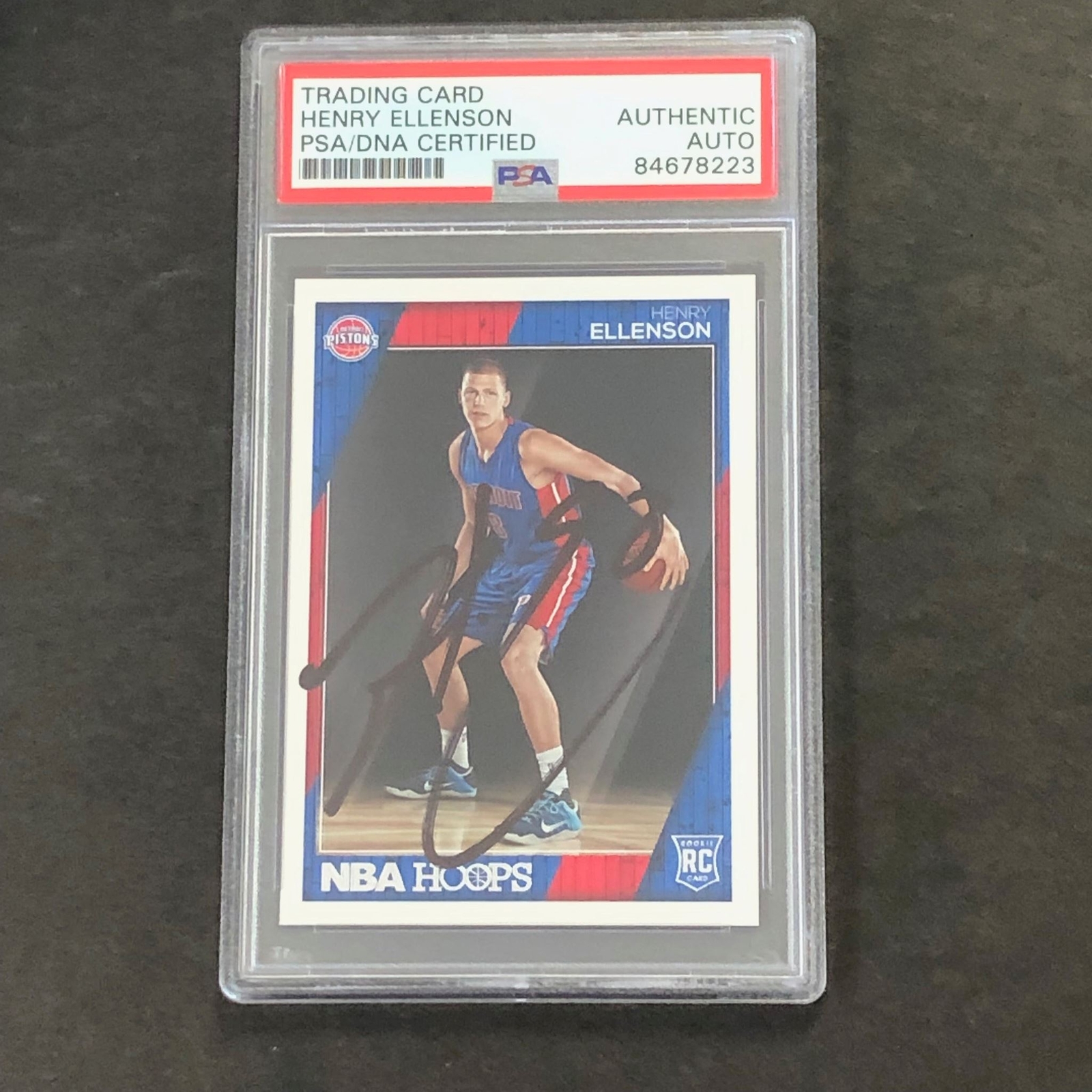 2016-17 Panini Hoops #275 Henry Ellenson Signed Card AUTO PSA Slabbed RC Rookie