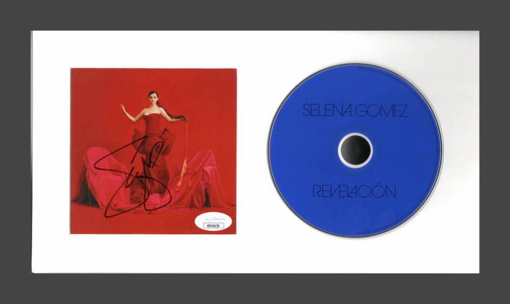 SELENA GOMEZ SIGNED AUTOGRAPH REVELACION FRAMED CD DISPLAY - READY TO HANG! JSA