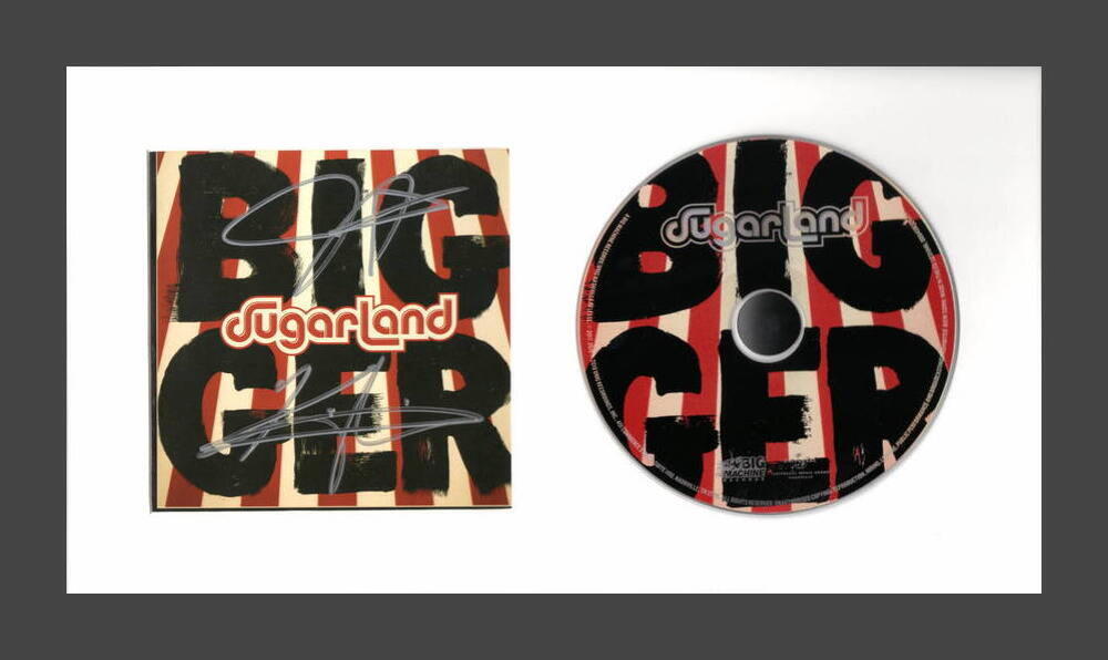 SUGARLAND BAND (X2) SIGNED AUTOGRAPH BIGGER FRAMED CD DISPLAY - READY TO HANG!