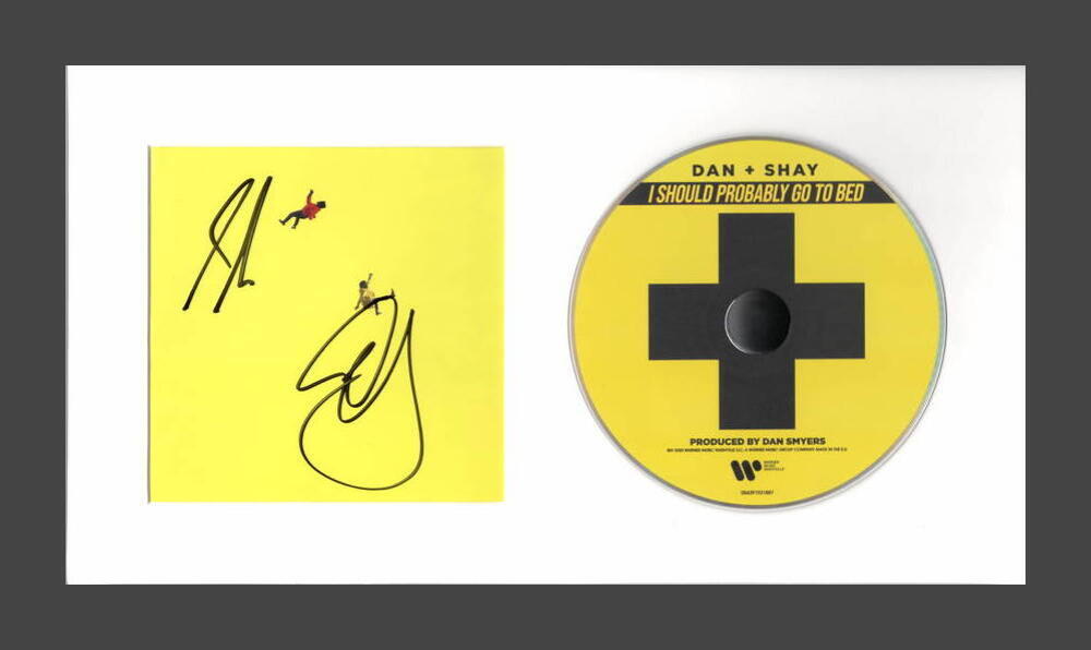 DAN + SHAY SIGNED AUTOGRAPH I SHOULD PROBABLY GO TO BED CD DISPLAY READY TO HANG