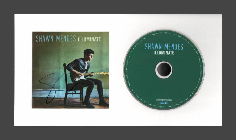 SHAWN MENDES SIGNED AUTOGRAPH ILLUMINATE FRAMED CD DISPLAY - READY TO HANG!