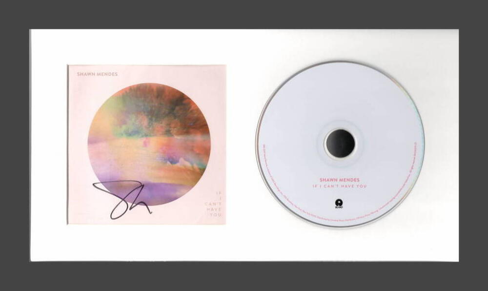 SHAWN MENDES SIGNED AUTOGRAPH IF I CAN'T HAVE YOU CD DISPLAY - READY TO HANG!