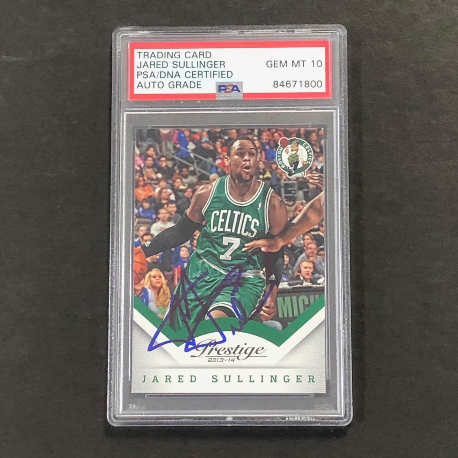 2013-14 Panini Prestige #105 Jared Sullinger Signed Card AUTO 10 PSA/DNA Slabbed