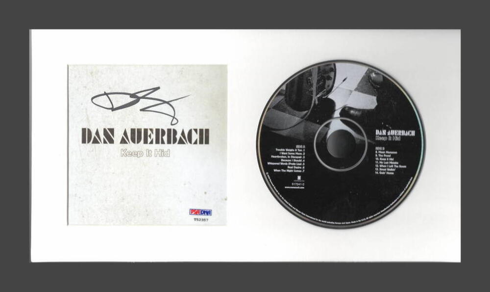 DAN AUERBACH SIGNED AUTOGRAPH KEEP IT HID FRAMED CD DISPLAY - READY TO HANG! PSA
