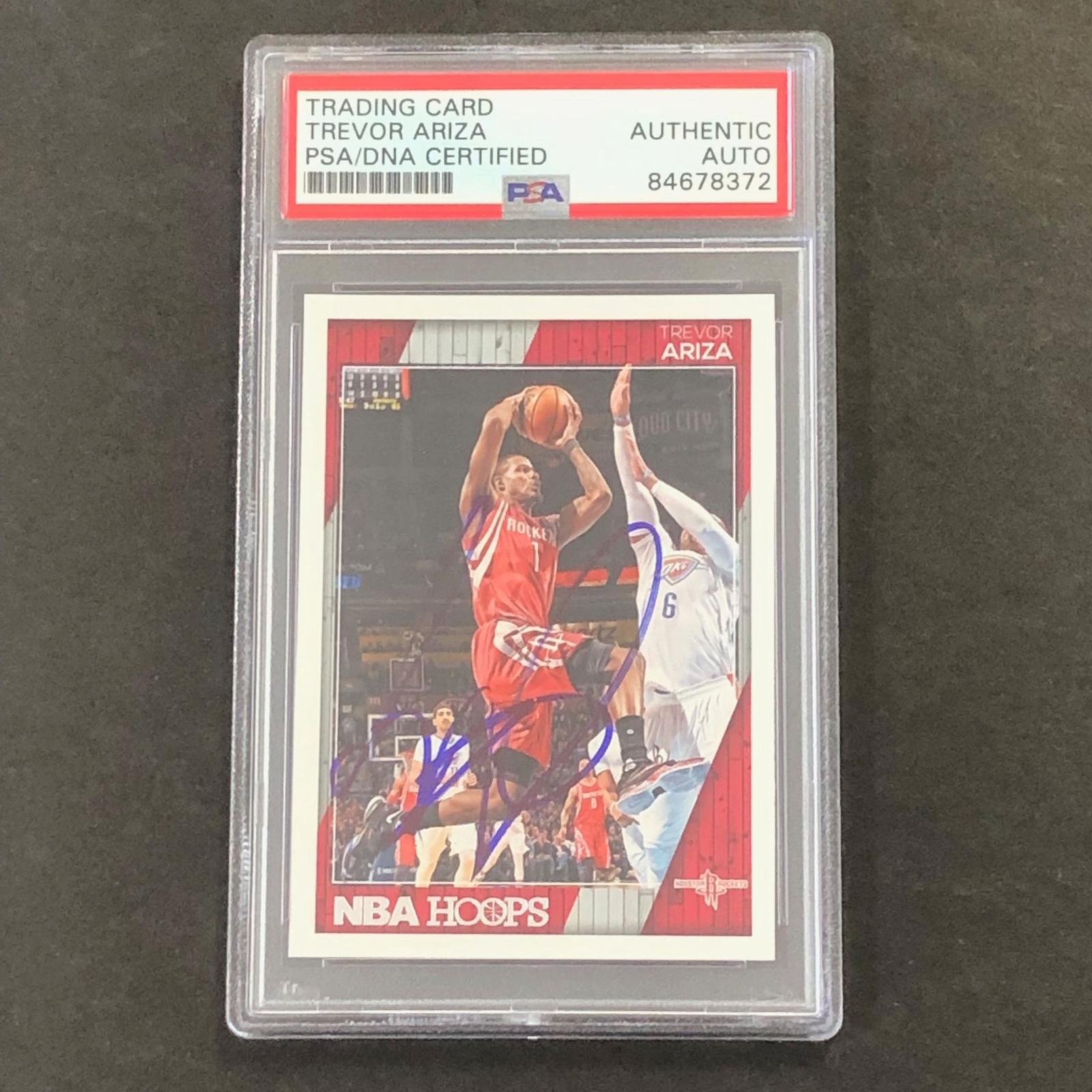 2016-17 Panini Hoops #119 Trevor Ariza Signed Card PSA Slabbed Rockets