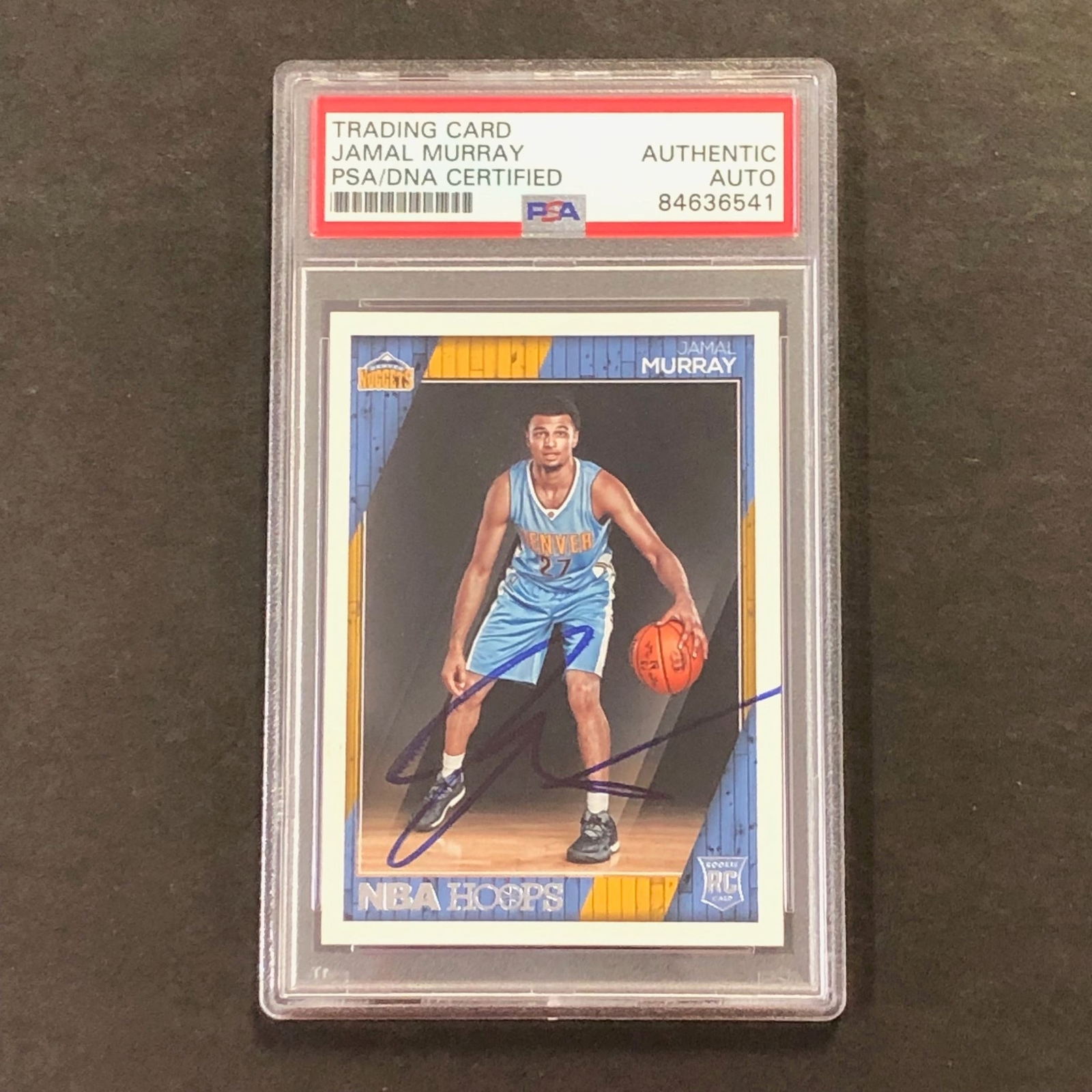 2016-17 Panini Hoops #267 Jamal Murray Signed AUTO PSA Slabbed Nuggets