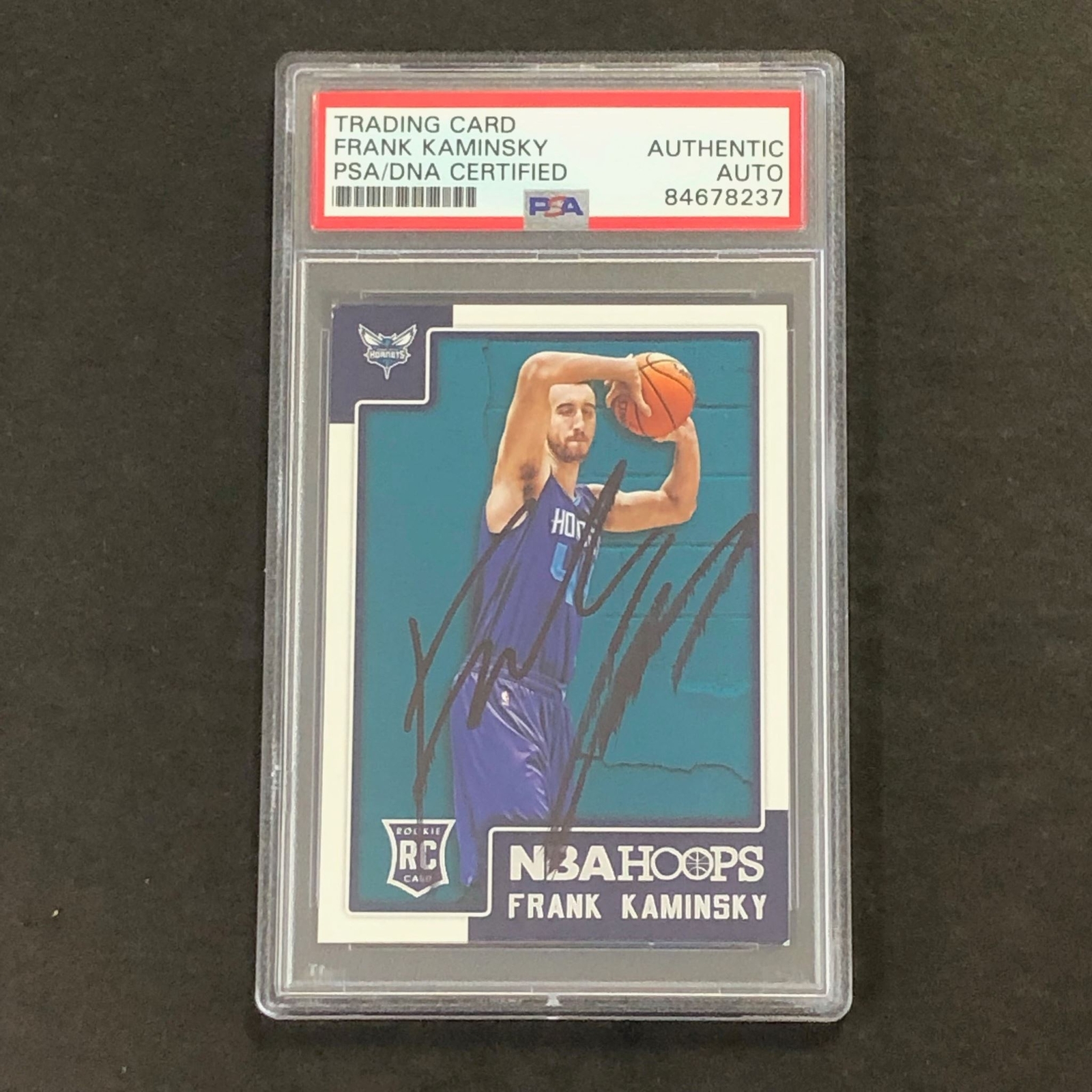 2015-16 Hoops #281 Frank Kaminsky Signed Card PSA Slabbed RC Rookie