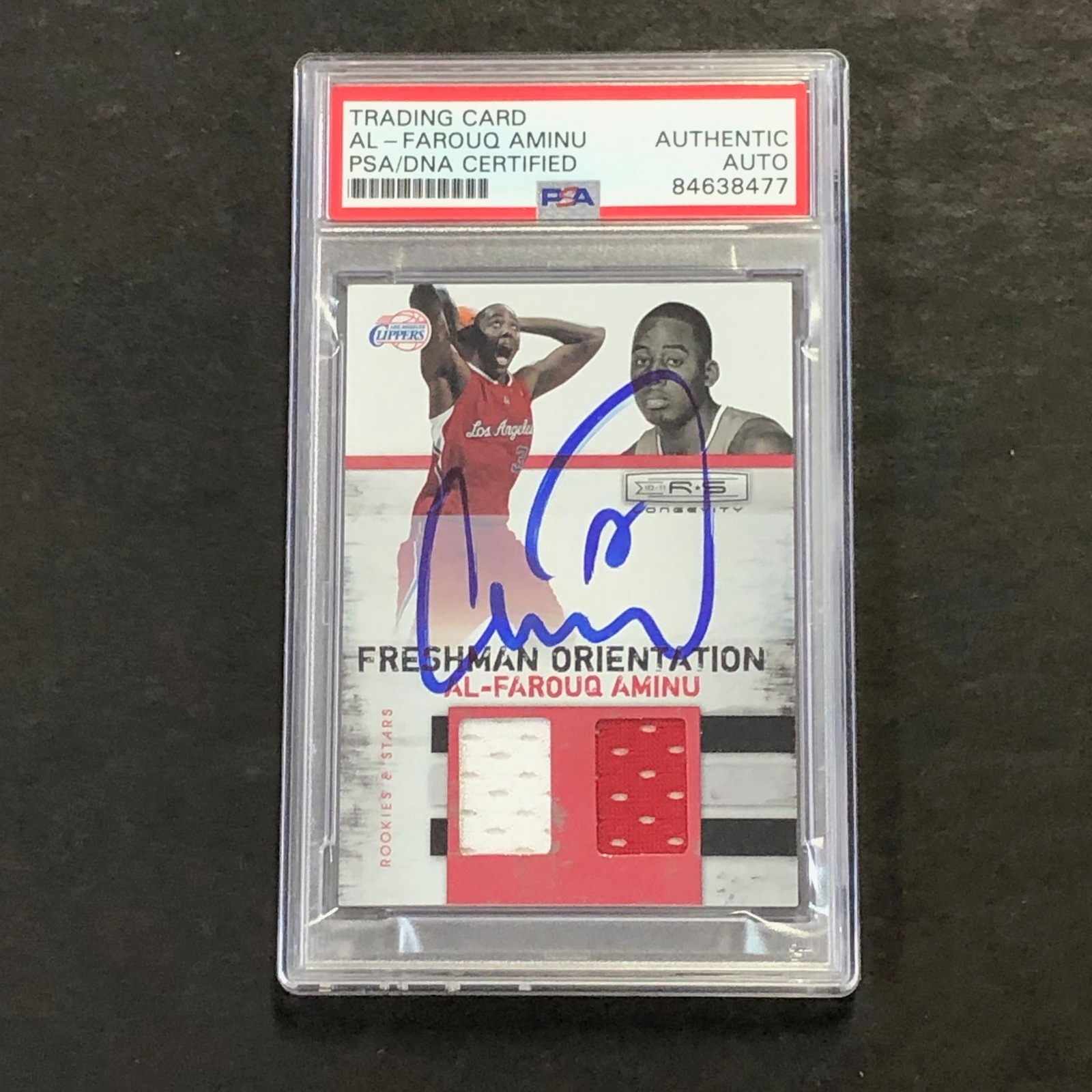 2010 Team Patches Rookies and Stars #74 Al Farouq Aminu Signed Card AUTO PSA/DNA