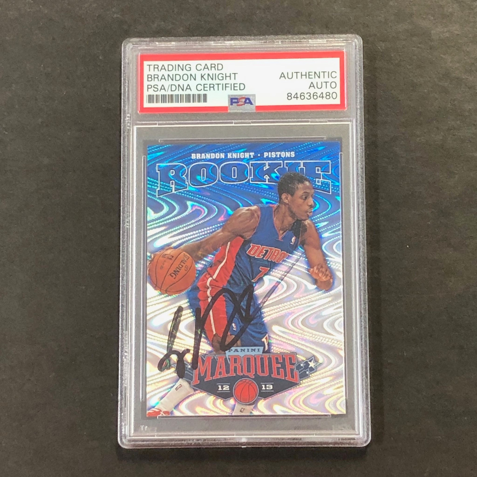 2012-13 Panini Marquee #164 Brandon Knight Signed Card AUTO PSA Slabbed Pistons