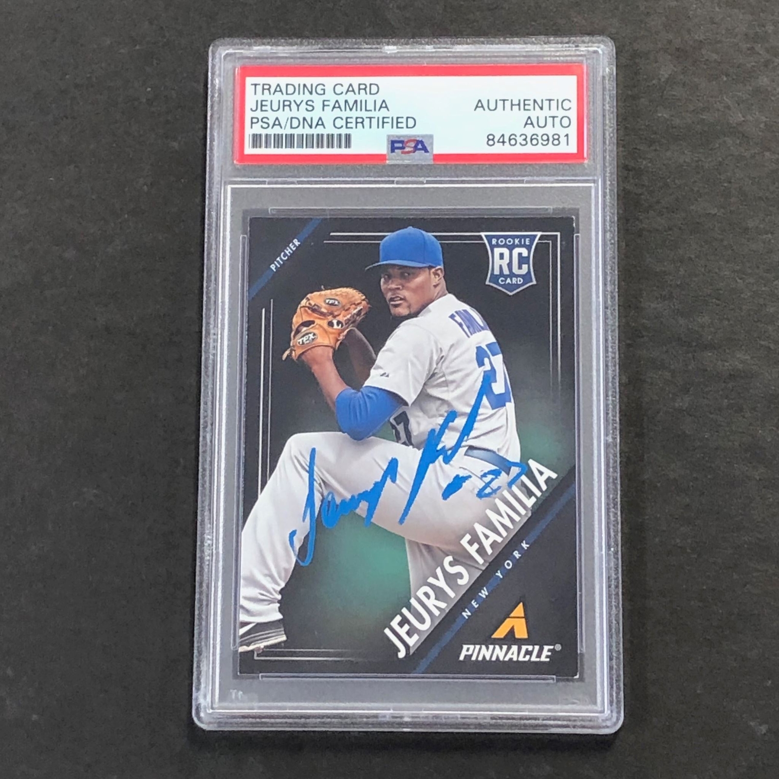 2013 Panini Pinnacle #151 Jeurys Familia Signed Card PSA Slabbed Auto Mets RC